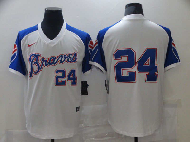 Men Atlanta Braves #24 No name White Game 2021 Nike MLB Jersey->seattle mariners->MLB Jersey